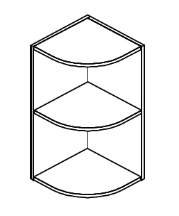 Шкаф радиусный 30см