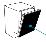 Фасад для посудомойки 45см